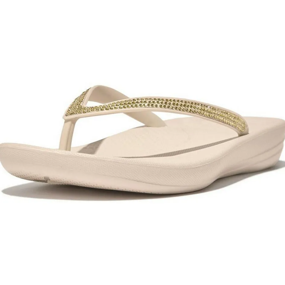Online Fitflop iQushion Sparkle slippers dames stone beige