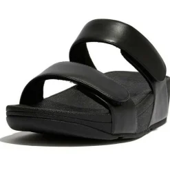 Fitflop Lulu Adjustable Leather slippers dames all black