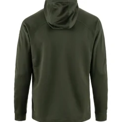 Outlet Fjällräven Abisko Grid Hoodie fleece vest heren deep forest