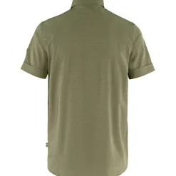 Fjällräven Abisko Trekking SS overhemd heren light olive
