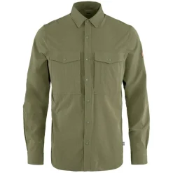 Clearance Fjällräven Abisko Trekking LS overhemd heren light olive
