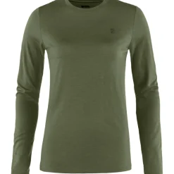 Fjällräven Abisko Wool LS shirt dames laurel green