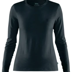 Fjällräven Abisko Wool LS shirt dames dark navy