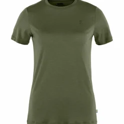 Fjällräven Abisko Wool shirt dames laurel green