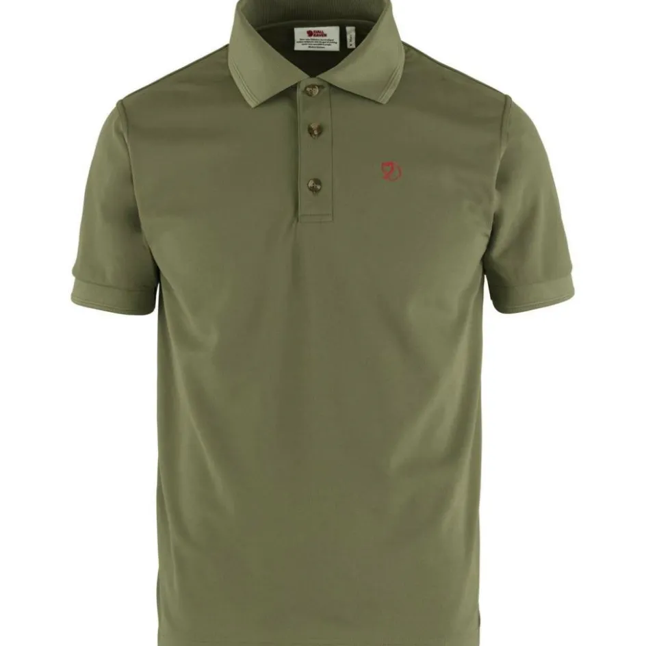Fjällräven Crowley Piqué polo heren light olive