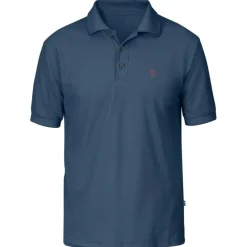 Best Fjällräven Crowley Piqué polo heren uncle blue