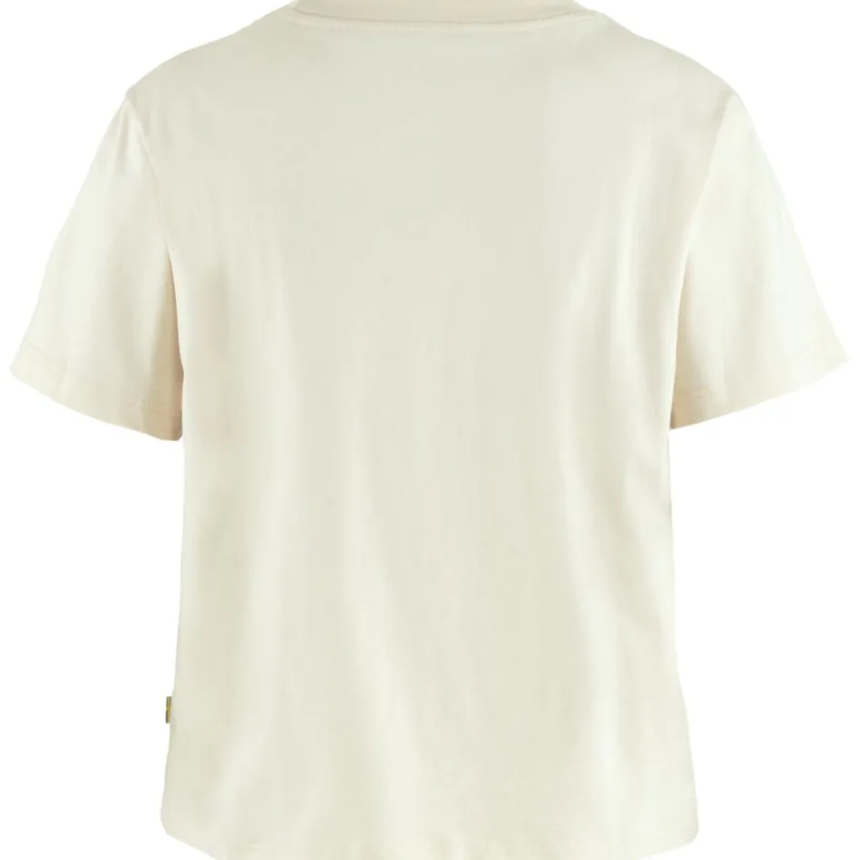 Fjällräven Fjällblomster Logo shirt dames chalk white
