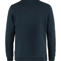 Fjällräven Logo sweater heren dark navy