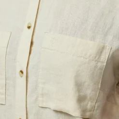 Fjällräven Ovik Hemp SS blouse dames chalk white