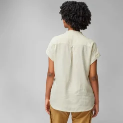 Fjällräven Ovik Hemp SS blouse dames chalk white