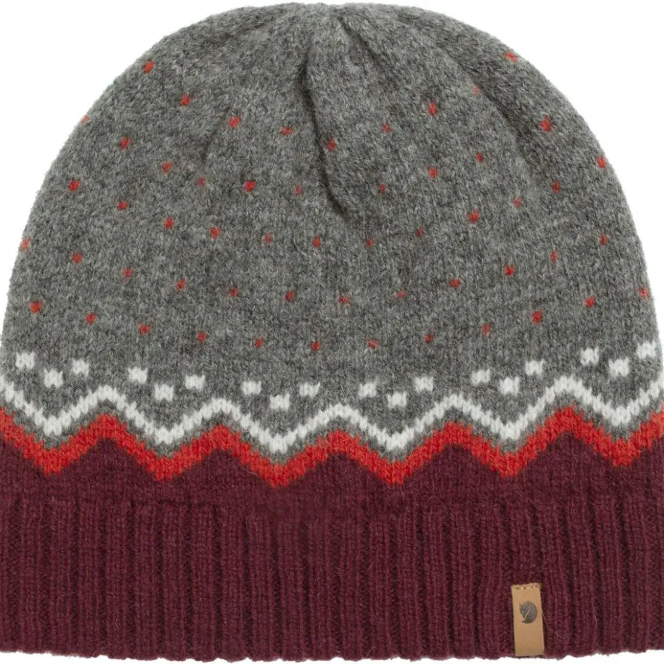 Discount Fjällräven Ovik Knit muts dark garmet