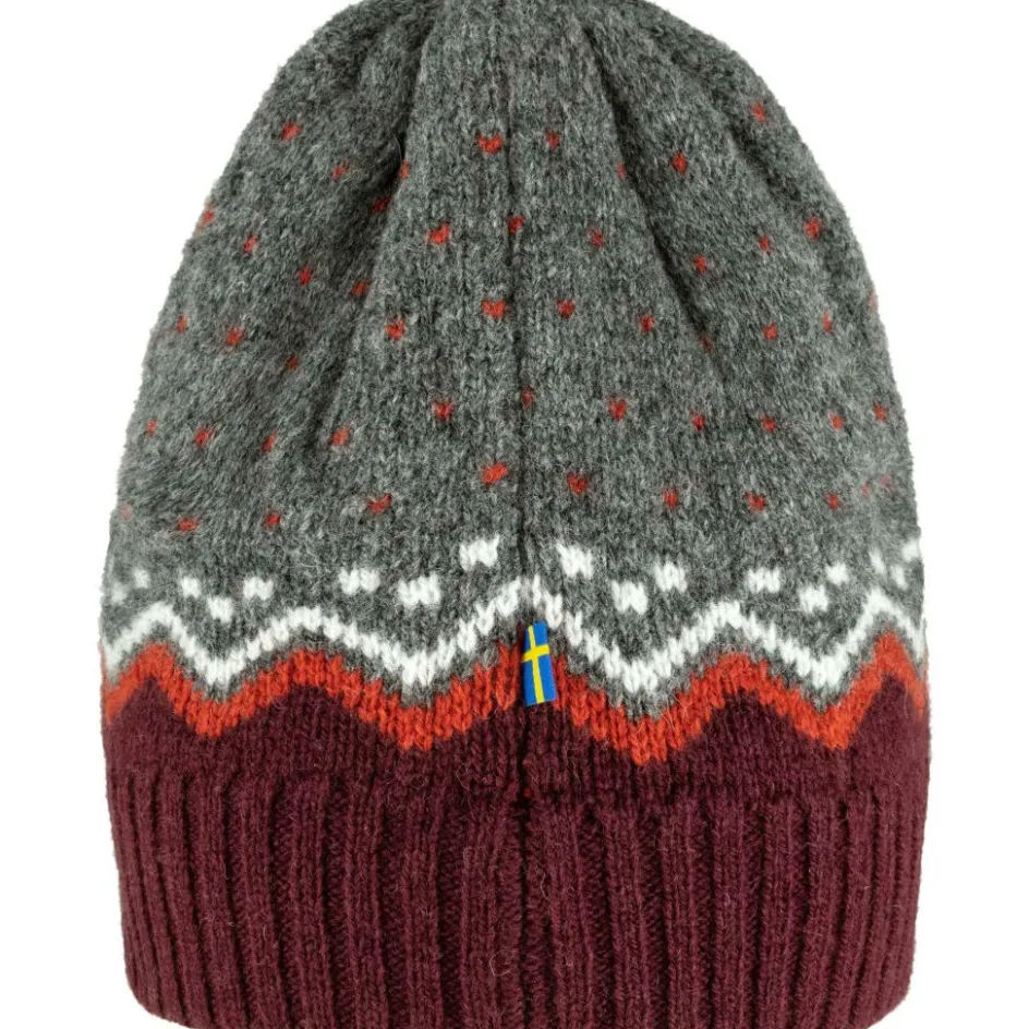 Discount Fjällräven Ovik Knit muts dark garmet