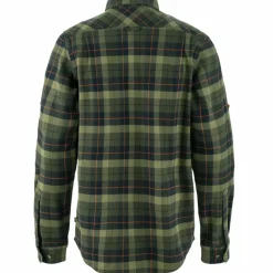 Discount Fjällräven Singi Heavy Flannel overhemd heren black deep  forest