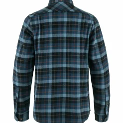 Best Fjällräven Singi Heavy Flannel overhemd heren dark navy  indigo blue
