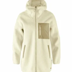 Fjällräven Vardag Pile Long fleece vest dames chalk white