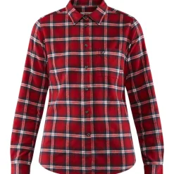 Best Fjällräven Övik Flannel blouse dames deep red