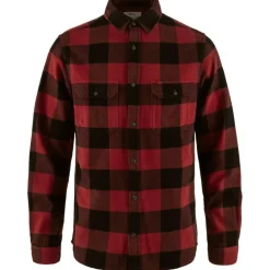 Fjällräven Övik Heavy Flannel overhemd heren red black