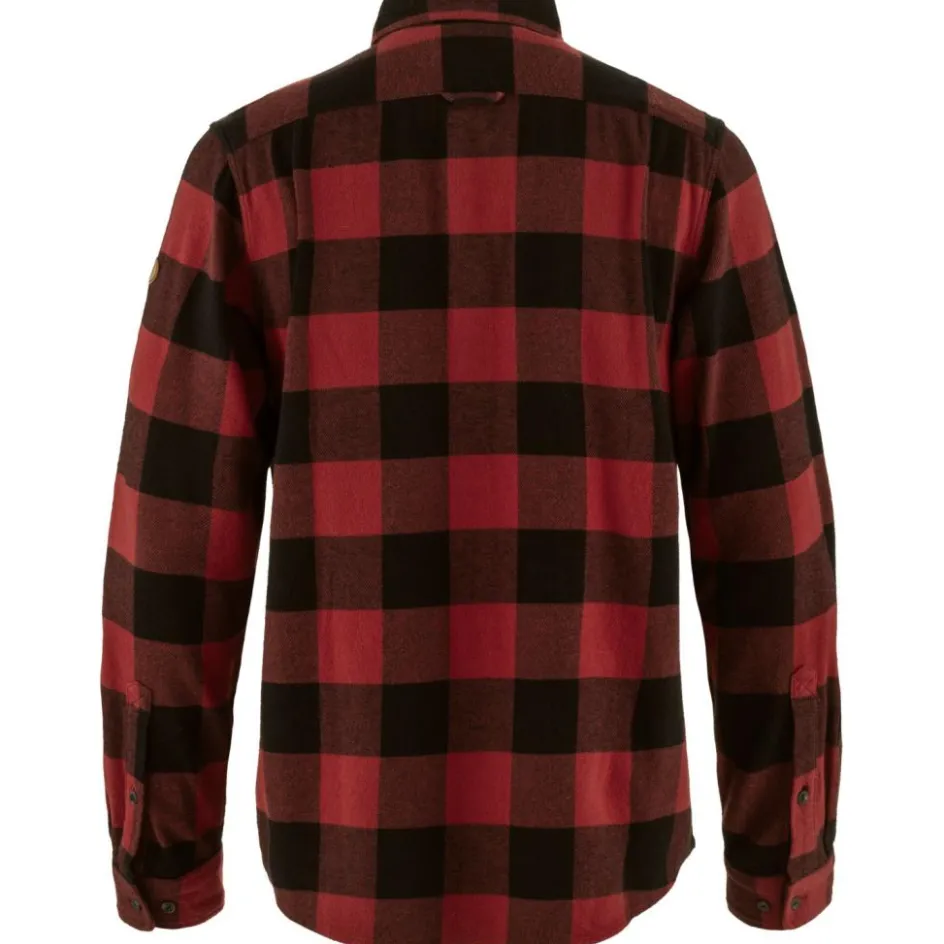 Fjällräven Övik Heavy Flannel overhemd heren red black