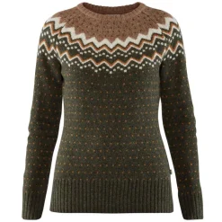 Fjällräven Övik Knit sweater dames deep forest