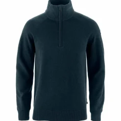 Fjällräven Övik Lite Half Zip trui heren dark navy