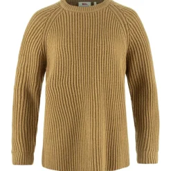 Fjällräven Övik Rib sweater dames buckwheat brown