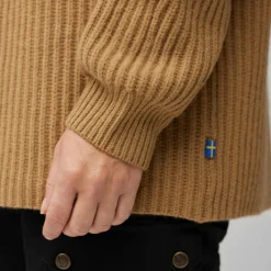 Fjällräven Övik Rib sweater dames buckwheat brown