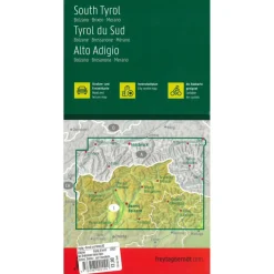 Freytag & Berndt  Zuid-Tirol Bozen Brixen Meran vrijetijds- en  wegenkaart