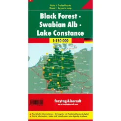 Freytag & Berndt  Zwarte Woud Schwäbische Alb Bodensee vrijetijds-  en wegenkaart