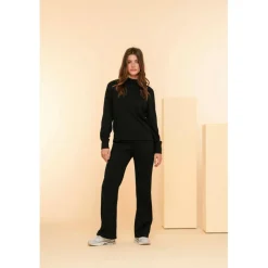 Outlet Geisha 42550-21 Solid Jacquard sweater dames black