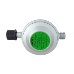 Hot GOK Gasdrukregelaar Campingaz 50 mbar met 1/4 linkse  uitgang