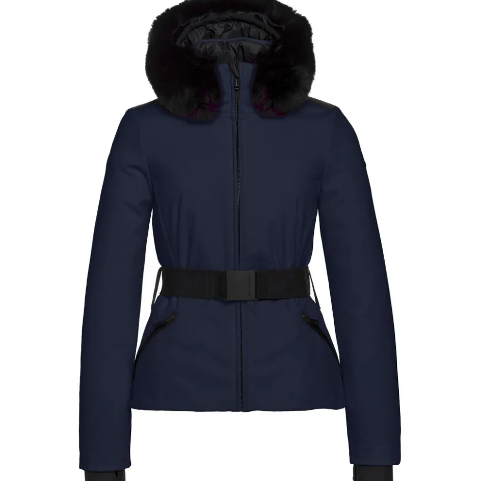 Goldbergh HIDA FAUX BORDER softshell winterjas dames french blue