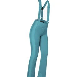 Discount Goldbergh HIGH END softshell salopette skibroek dames turchese