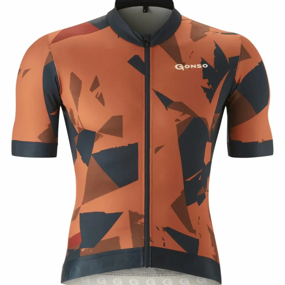 Discount Gonso Tresero SS FZ fietsshirt heren copper clay
