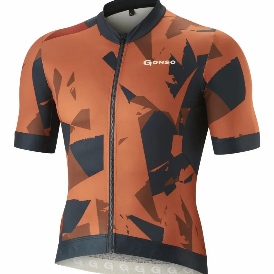 Discount Gonso Tresero SS FZ fietsshirt heren copper clay