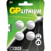 GP Batteries  Lithium CR2025 knoopcel batterij 4-pack