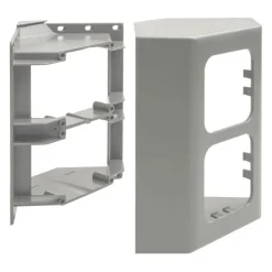 Haba C-line afdekraam hoekmodel 2-voudig lichtgrijs