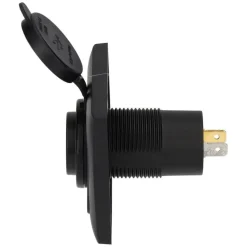 Online Haba C-line Power Line 2x USB-C PD 36W lader  wandcontactdoos met klep black