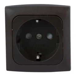 Haba C-line wandcontactdoos zwart