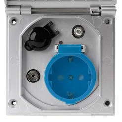 Haba ESB-3 Unit uitvoerdoos zonder kabel zilver