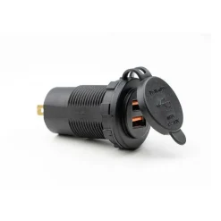 Haba Powerline dubbele inbouw USB lader 2,4A + QC3.0