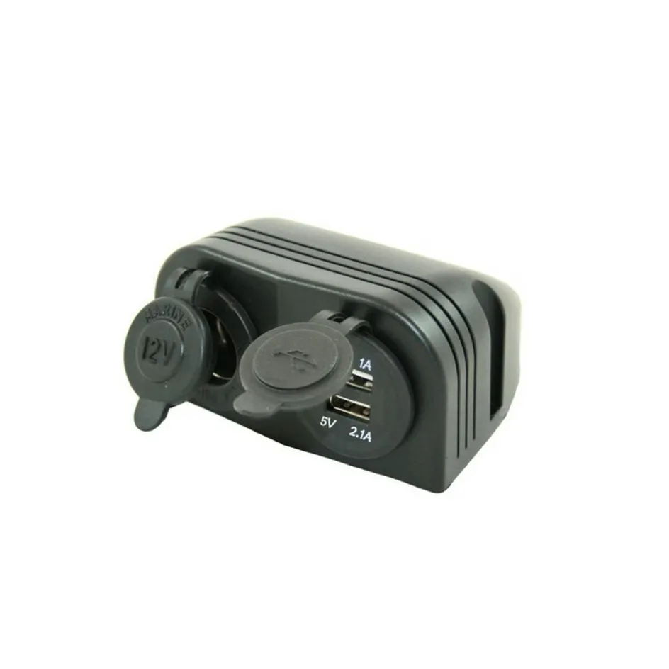 Best Haba Powerline dubbele opbouw USB lader + contactdoos 12V 8A