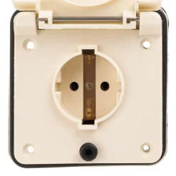 Haba wandcontactdoos 230 volt beige