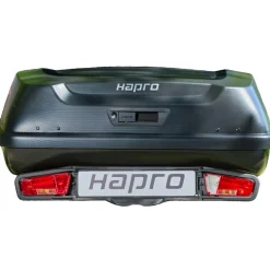 Hot Hapro Boxer 420 L bagagebox hexagon black inclusief platform