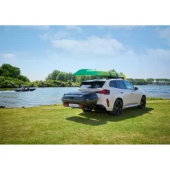 Hot Hapro Boxer 420 L bagagebox hexagon black inclusief platform