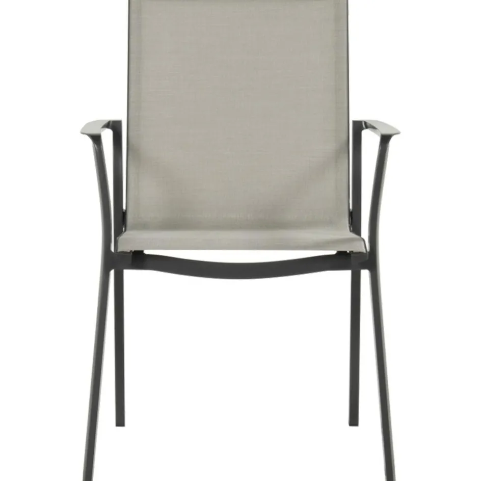 Hartman Lea stapelbare tuinstoel anthracite xerix