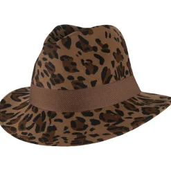 Outlet Hatland Cathy hoed dames leopard