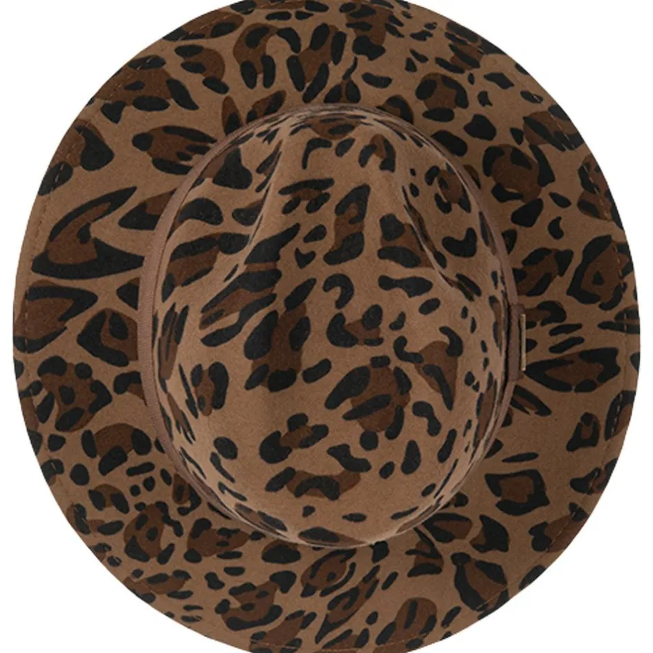 Outlet Hatland Cathy hoed dames leopard