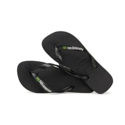 Havaianas Brasil Logo slippers black