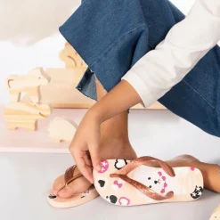 New Havaianas Kids Top Pets Ballet slippers junior rose golden  blush