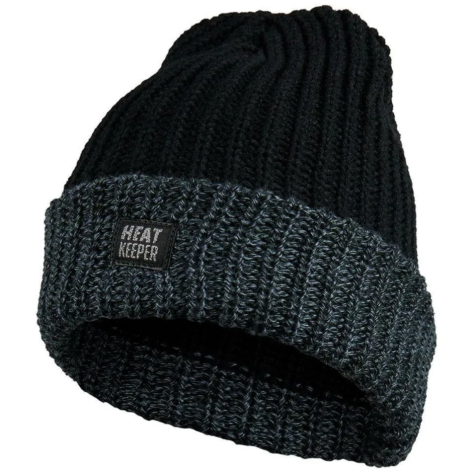 Sale Heatkeeper Thermisch muts heren black grey